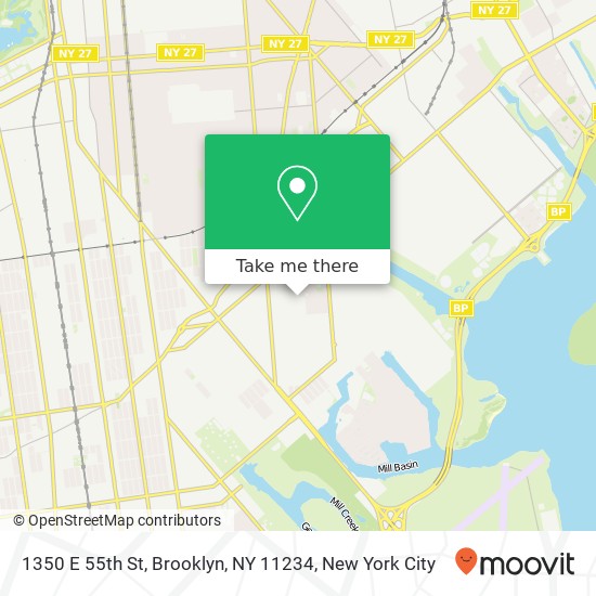 1350 E 55th St, Brooklyn, NY 11234 map