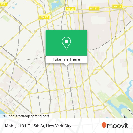 Mobil, 1131 E 15th St map