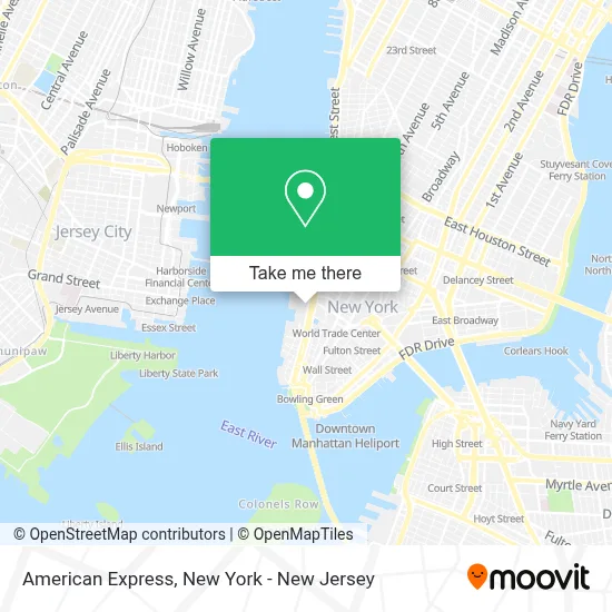American Express map