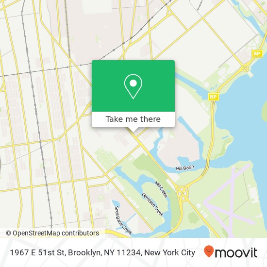 Mapa de 1967 E 51st St, Brooklyn, NY 11234