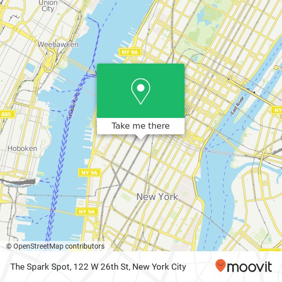 The Spark Spot, 122 W 26th St map