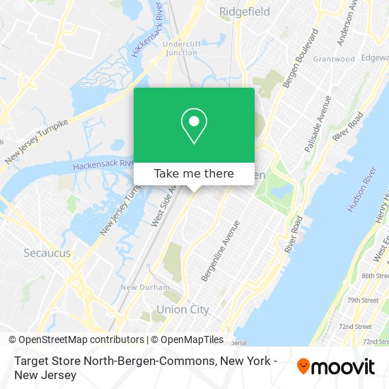 Mapa de Target Store North-Bergen-Commons