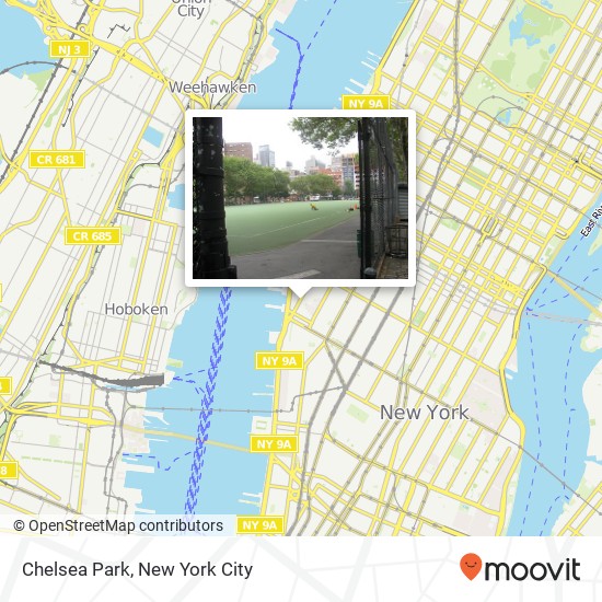 Mapa de Chelsea Park