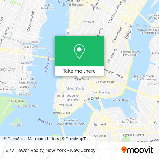 Mapa de 377 Tower Realty