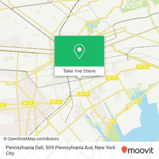 Mapa de Pennsylvania Deli, 509 Pennsylvania Ave