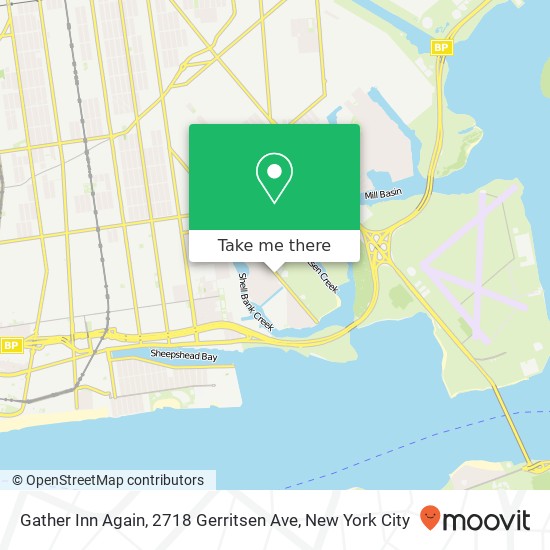 Mapa de Gather Inn Again, 2718 Gerritsen Ave