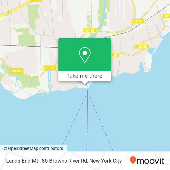 Mapa de Lands End Mtl, 80 Browns River Rd