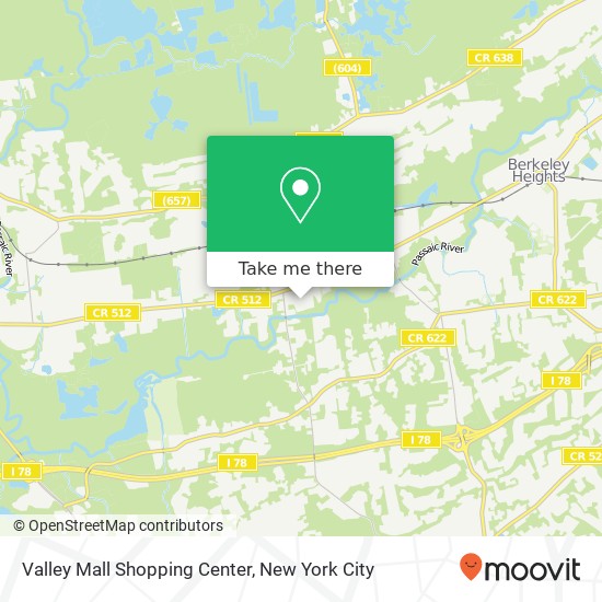 Mapa de Valley Mall Shopping Center