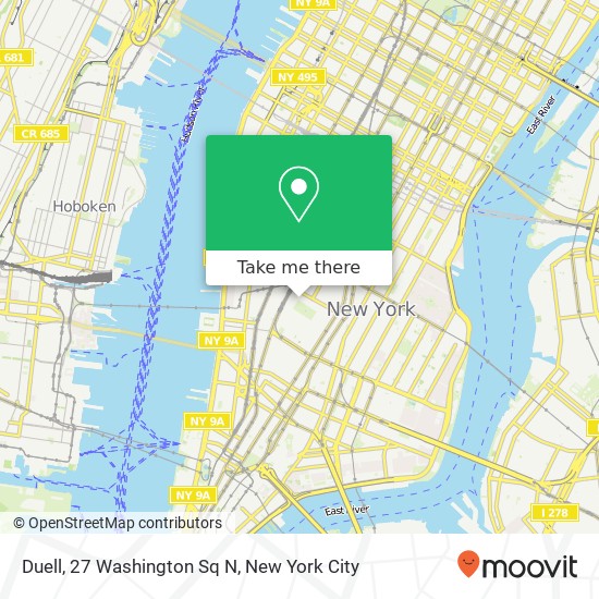 Mapa de Duell, 27 Washington Sq N
