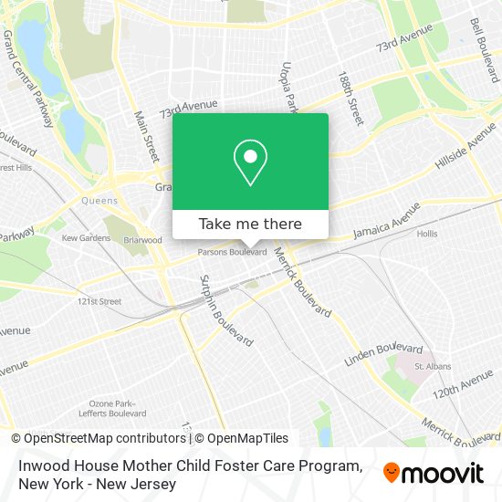 Inwood House Mother Child Foster Care Program map
