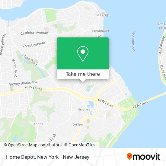 Home Depot map