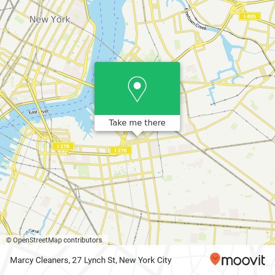 Mapa de Marcy Cleaners, 27 Lynch St
