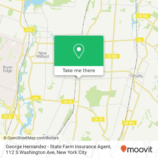 Mapa de George Hernandez - State Farm Insurance Agent, 112 S Washington Ave