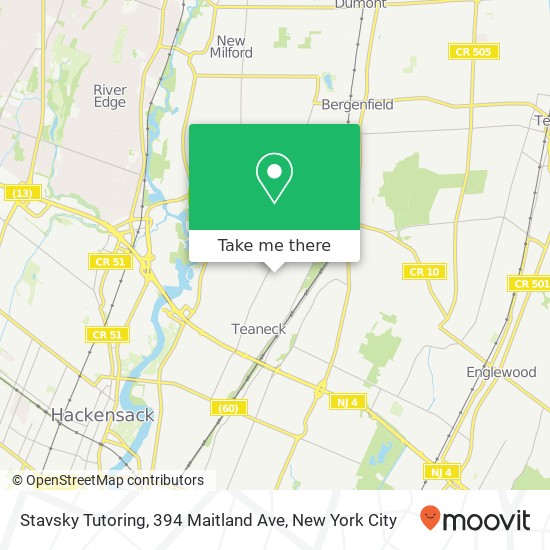 Mapa de Stavsky Tutoring, 394 Maitland Ave