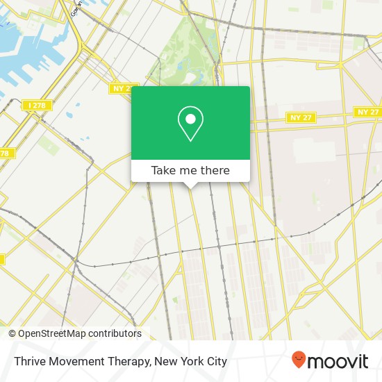 Thrive Movement Therapy map
