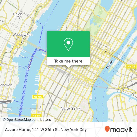Azzure Home, 141 W 36th St map