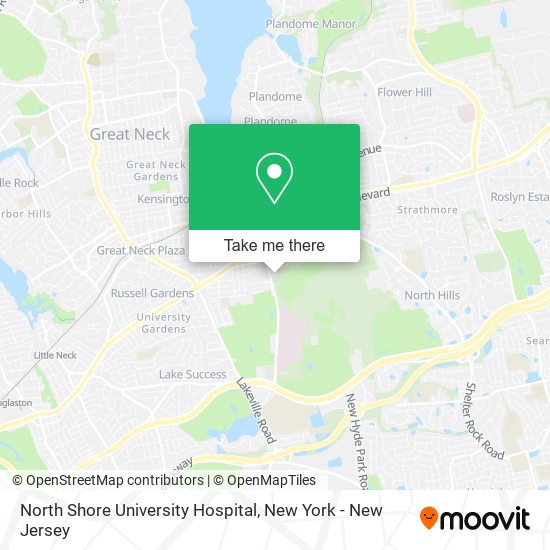 Mapa de North Shore University Hospital