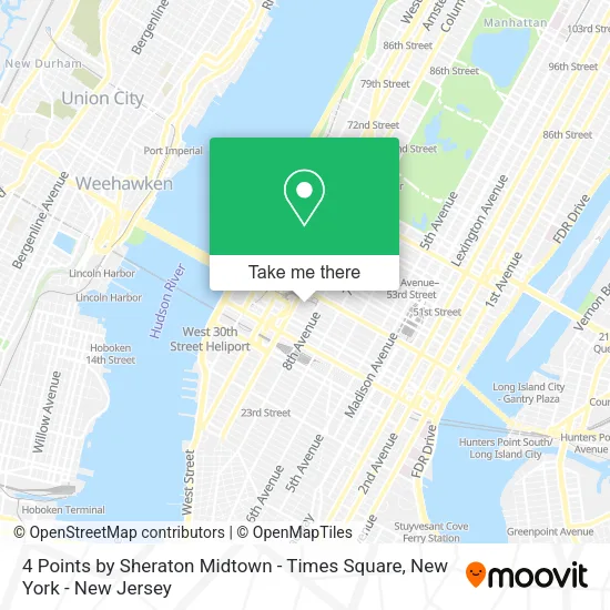 4 Points by Sheraton Midtown - Times Square map