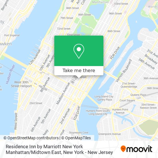 Residence Inn by Marriott New York Manhattan / Midtown East map