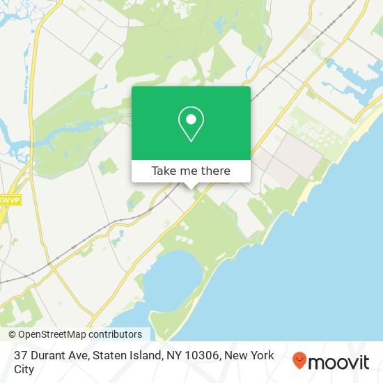 Mapa de 37 Durant Ave, Staten Island, NY 10306