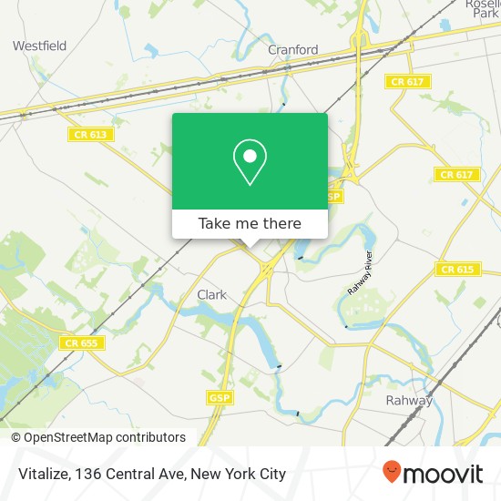 Mapa de Vitalize, 136 Central Ave