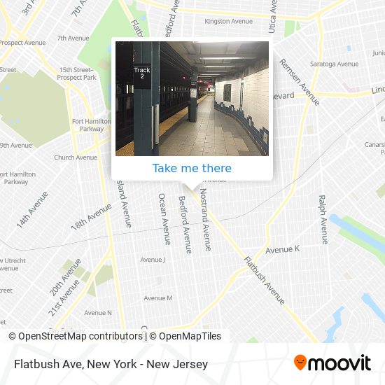 Flatbush Ave map