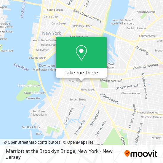 Marriott at the Brooklyn Bridge map