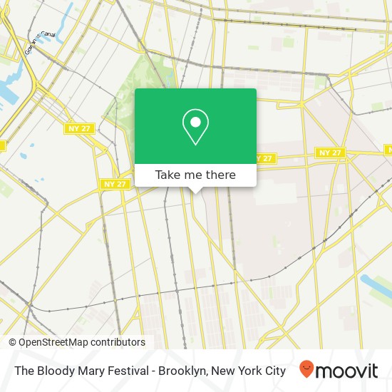 The Bloody Mary Festival - Brooklyn map