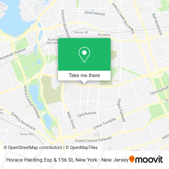 Horace Harding Exp & 156 St map