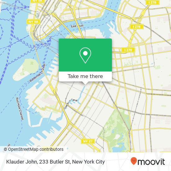 Klauder John, 233 Butler St map