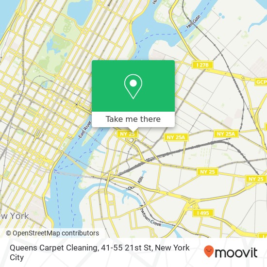 Mapa de Queens Carpet Cleaning, 41-55 21st St