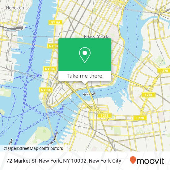 72 Market St, New York, NY 10002 map