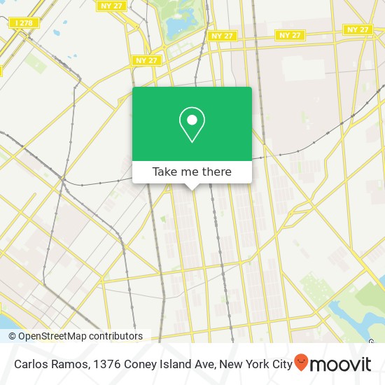 Mapa de Carlos Ramos, 1376 Coney Island Ave