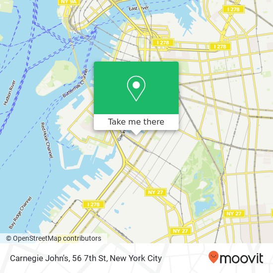 Carnegie John's, 56 7th St map