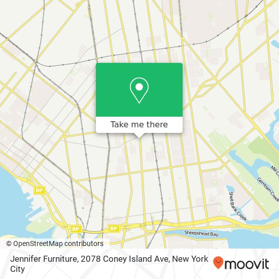 Jennifer Furniture, 2078 Coney Island Ave map