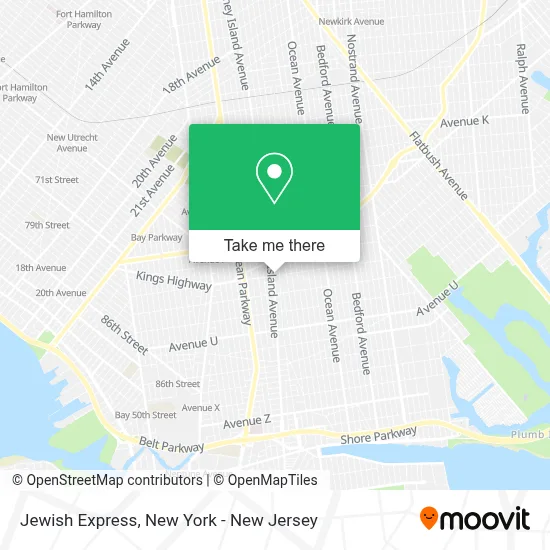 Jewish Express map