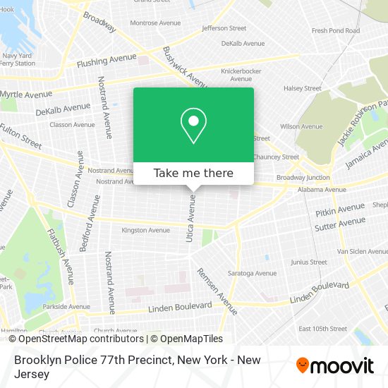 Mapa de Brooklyn Police 77th Precinct