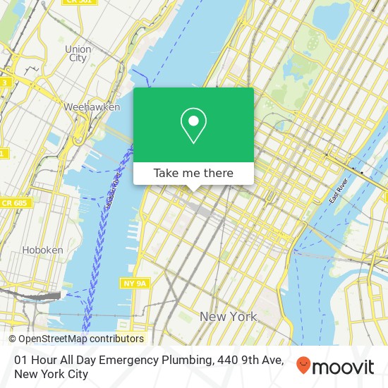 01 Hour All Day Emergency Plumbing, 440 9th Ave map