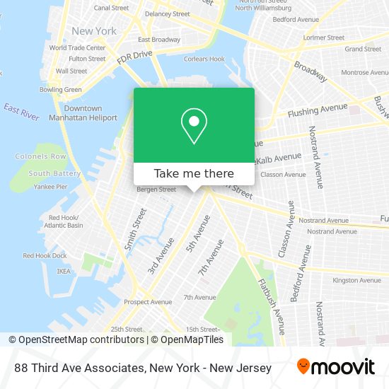 Mapa de 88 Third Ave Associates