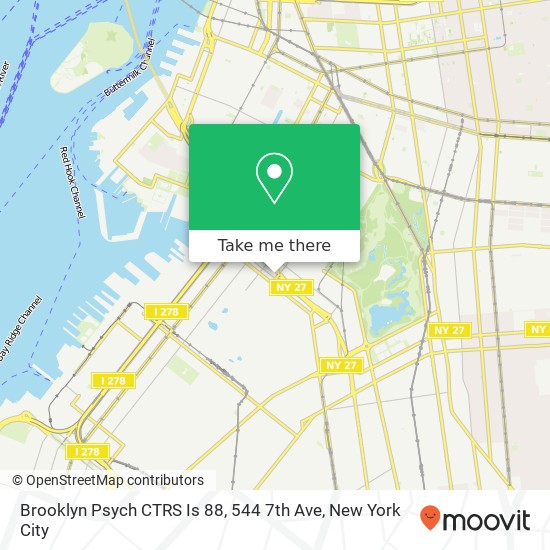 Brooklyn Psych CTRS Is 88, 544 7th Ave map