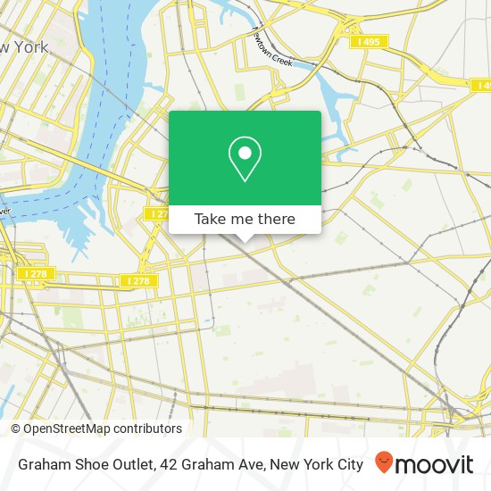 Mapa de Graham Shoe Outlet, 42 Graham Ave