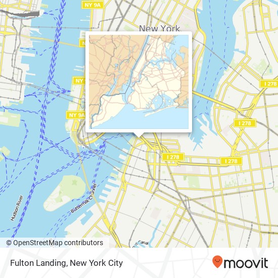 Mapa de Fulton Landing