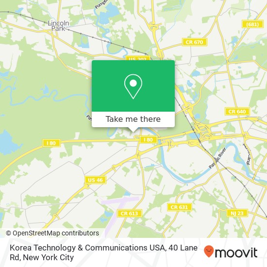 Korea Technology & Communications USA, 40 Lane Rd map