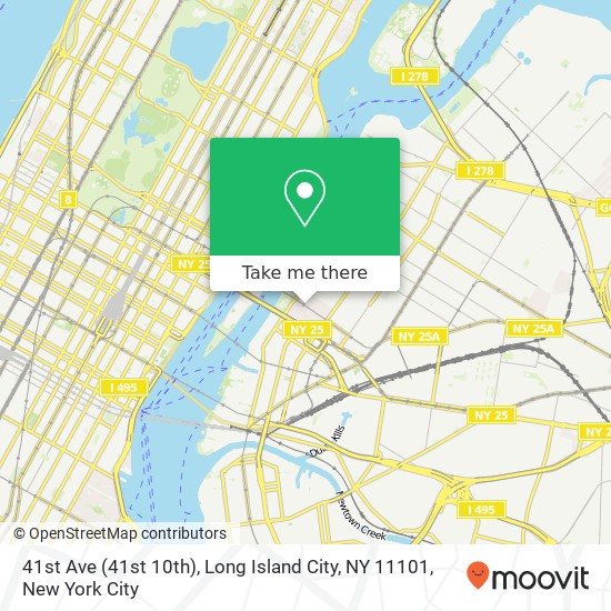 41st Ave (41st 10th), Long Island City, NY 11101 map
