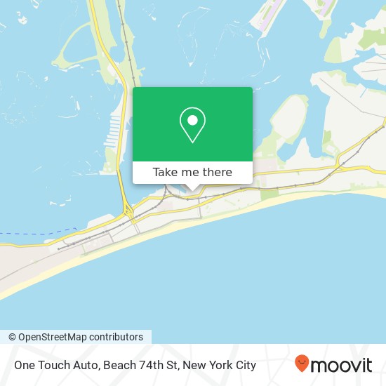 One Touch Auto, Beach 74th St map