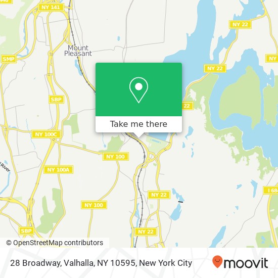 Mapa de 28 Broadway, Valhalla, NY 10595
