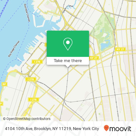 4104 10th Ave, Brooklyn, NY 11219 map
