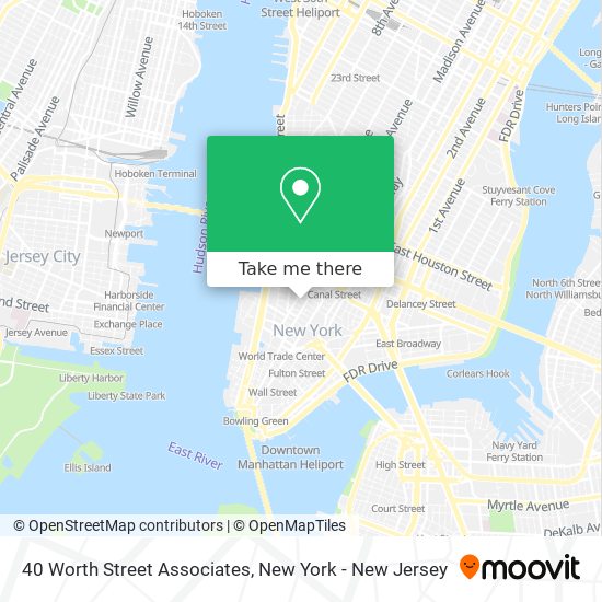 Mapa de 40 Worth Street Associates