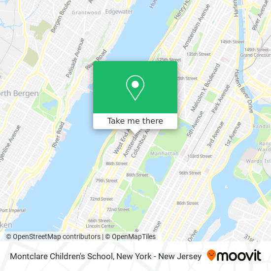 Montclare Children's School map