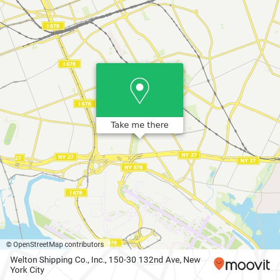 Mapa de Welton Shipping Co., Inc., 150-30 132nd Ave